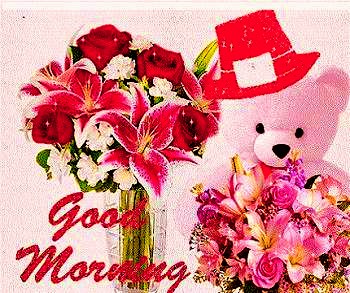 good morning sunshine doll and flowers