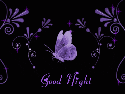 Good Night Butterfly gif
