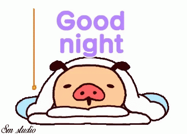 Hello Kitty Good Night GIF